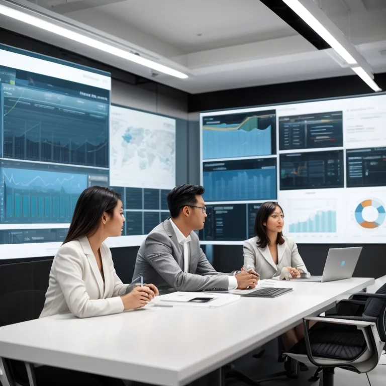 Open laptop with AI research papers